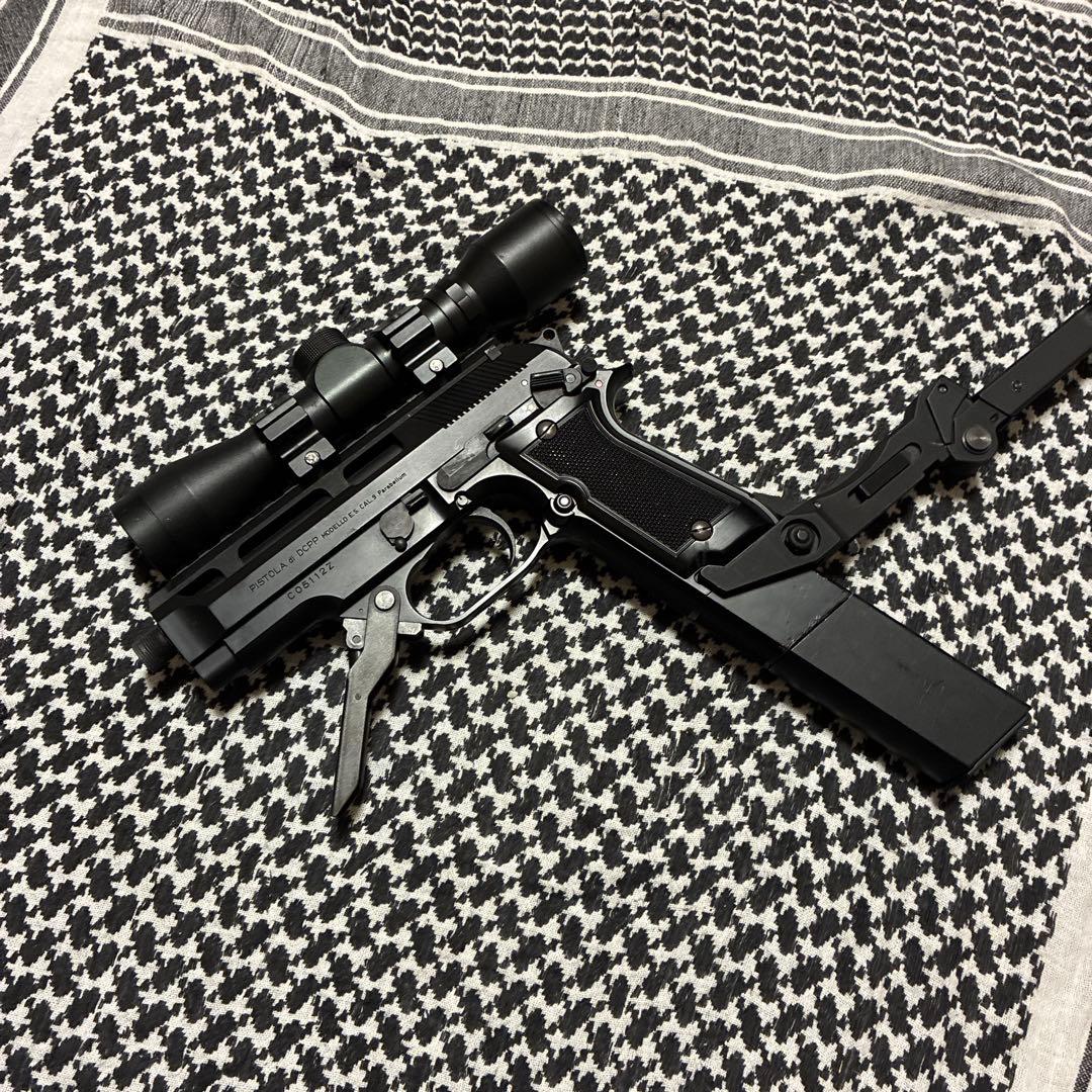 東京マルイM93R マウント　スコープ　フォールディングストック　ロングマガジン