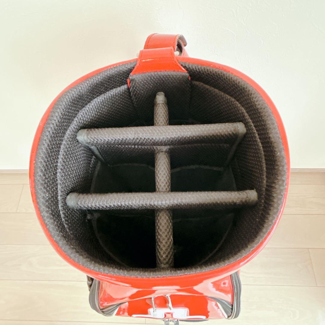極美品 J.LINDEBERG ジェイリンドバーグ キャディバッグ 赤