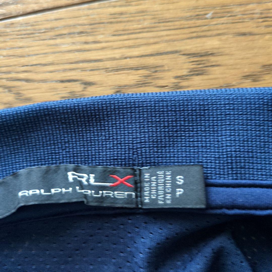 美品、RLX Ralph Lauren ネイビー ポロシャツUSサイズS