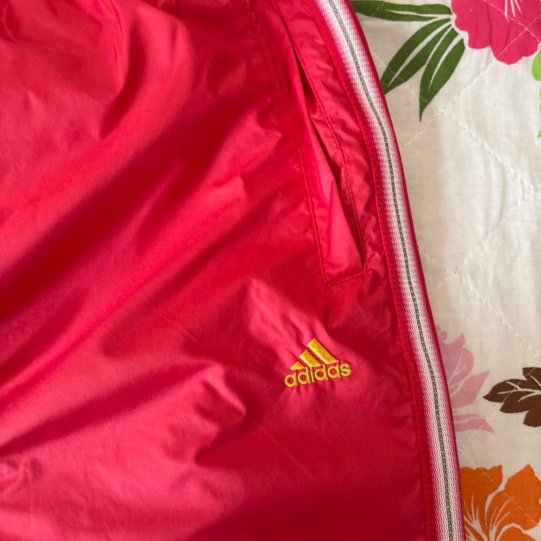 adidas レディース　ウィンドーブレイカー上下セット　ピンクL