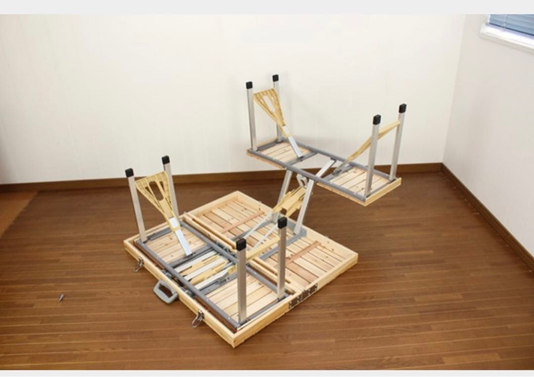 木製ピクニックテーブル　キャンプ