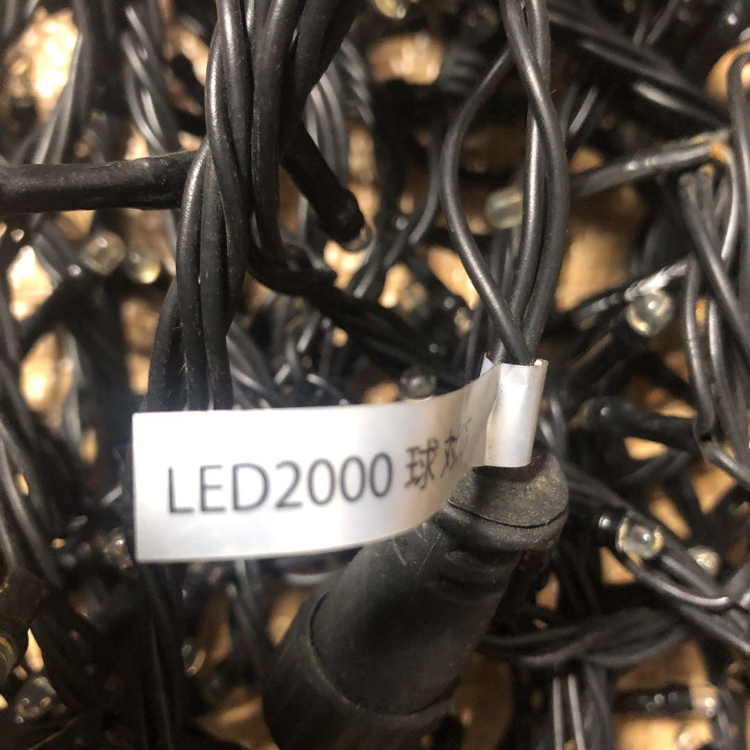 電飾　LED 2000球　シャンパンゴールド　イベント　クリスマス