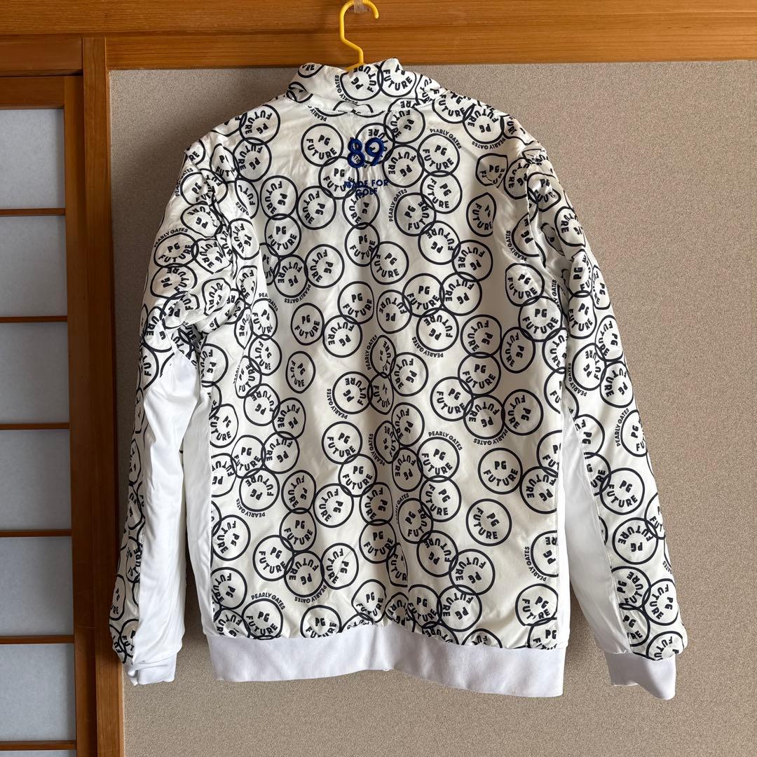 PG パーリーゲイツ　PEARLYGATESゴルフジャケット ナイロンホワイト