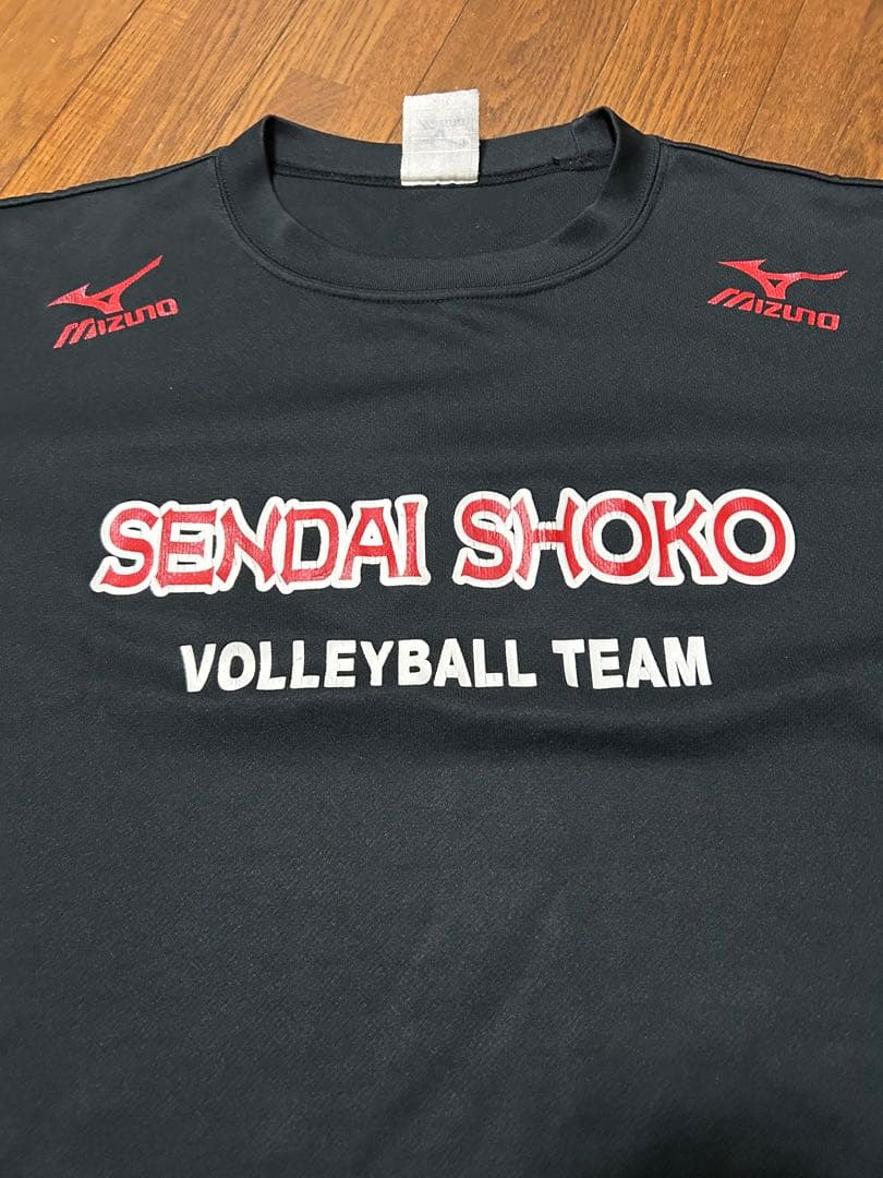 Mizuno SENDAI SHOKO バレーボール Tシャツ　川内商工Tシャツ