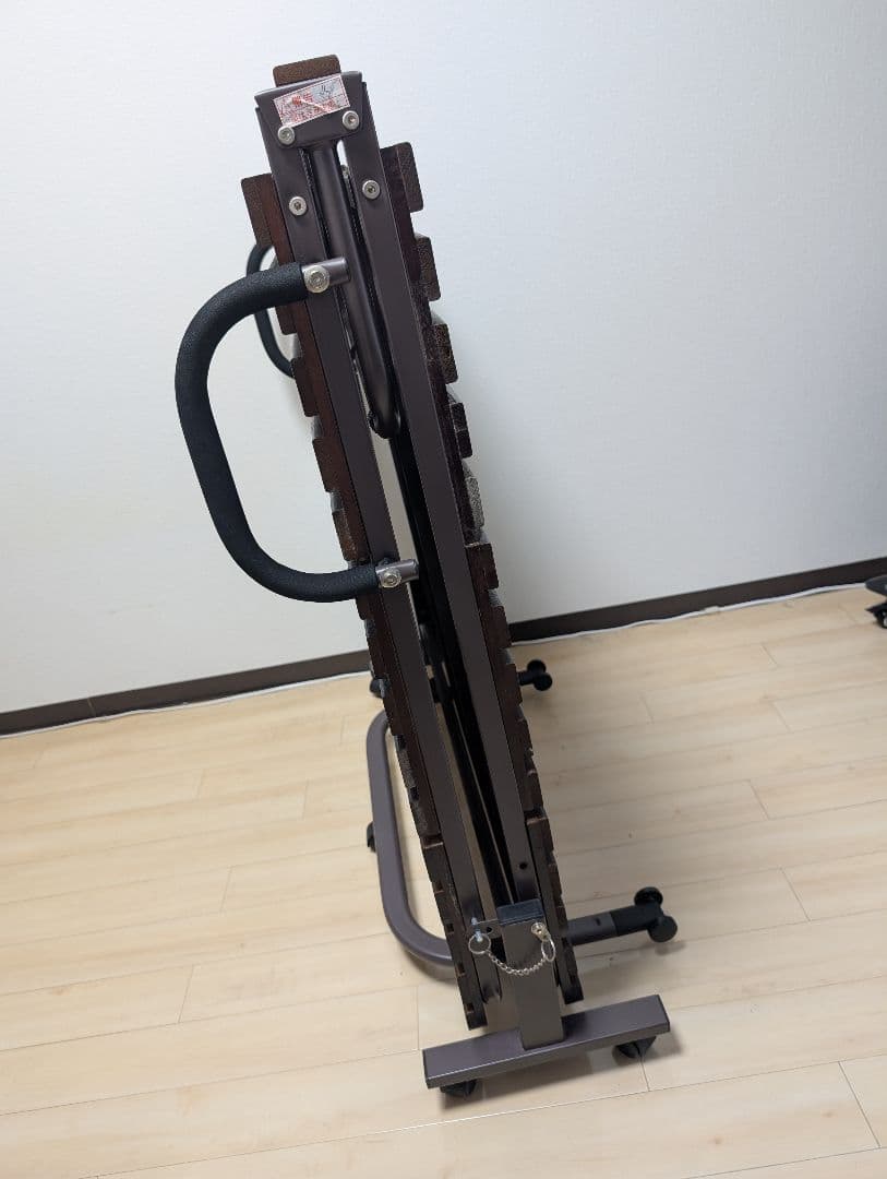 折りたたみベッド ダークブラウン シングルサイズ