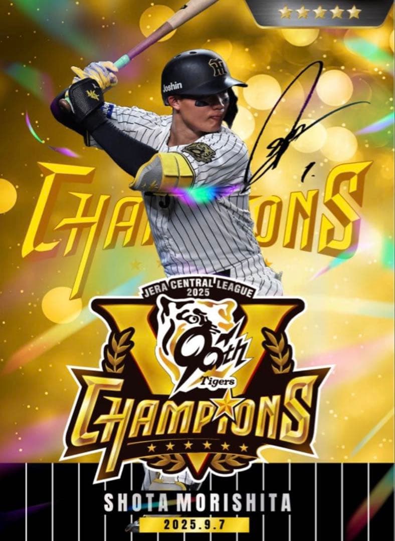 【限定一点】虎タウン　優勝ロゴ　37枚コンプセット　おまけ優勝グッズ約1万円