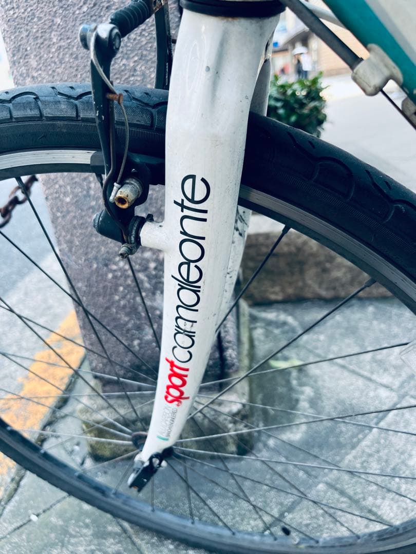 ビアンキ　自転車　クロスバイク　カメレオンテ スポーツ3 中古　白bianchi