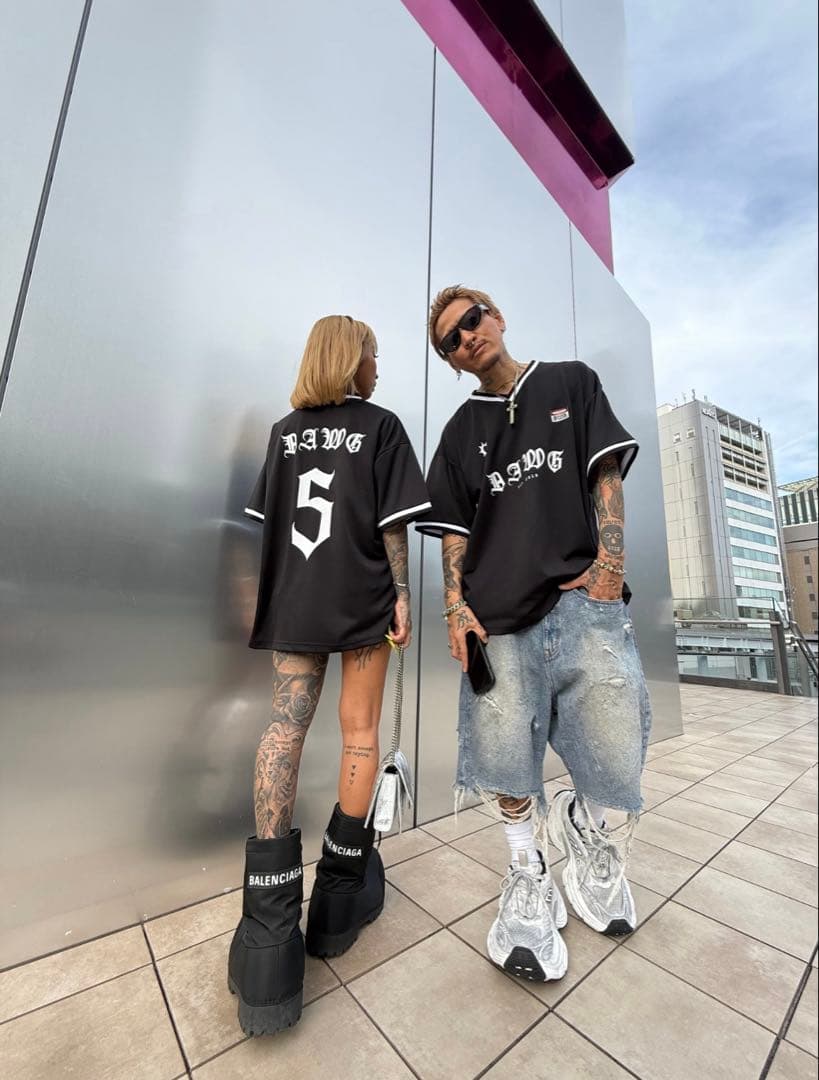 DAWG サッカーシャツ泉麻那 StaxxT CREAM MC TYSON