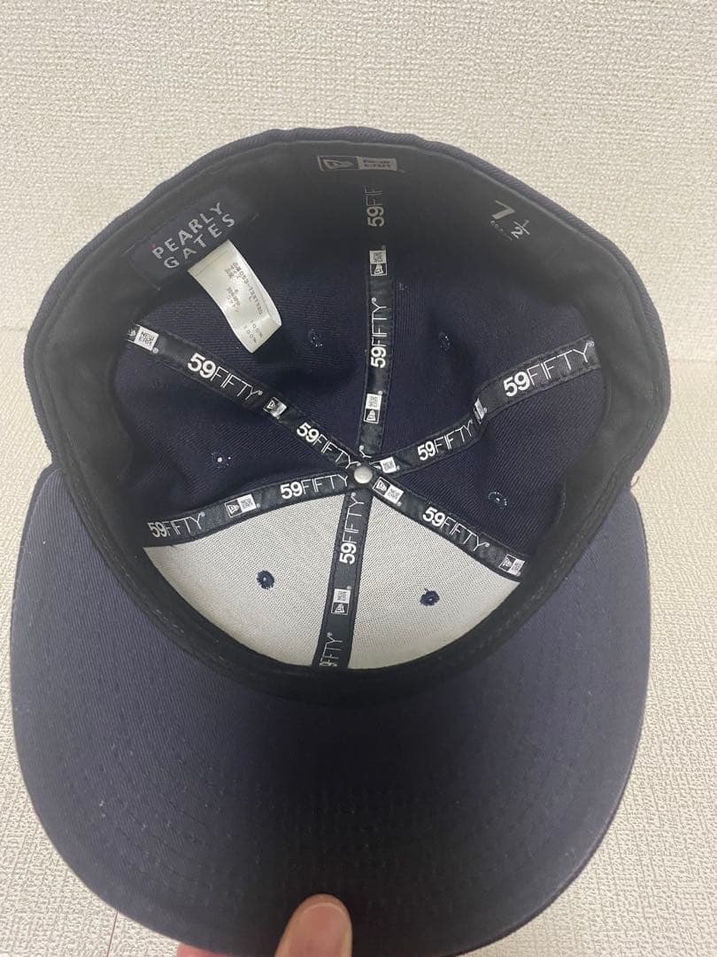 PEARLY GATES xNEWERA 59FIFTY キャップ ネイビー L