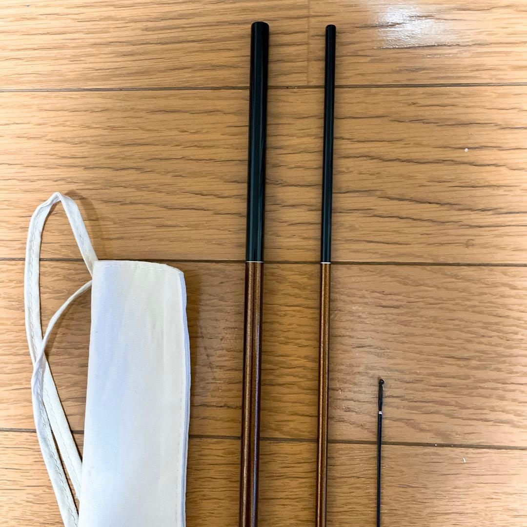 美品　がまかつ がまへら 紬 10尺　竿