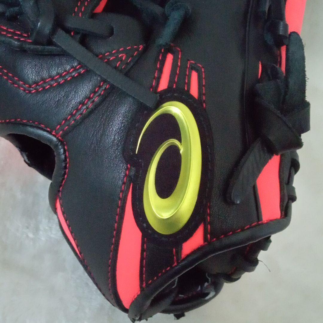 美品 アシックス 軟式グラブ 外野手用 COLOR GLOVE 3121A630