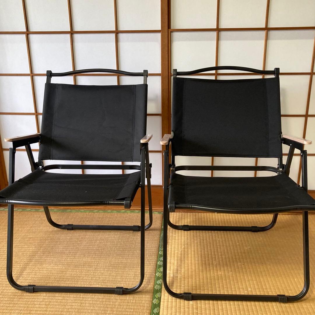 CampWild アウトドアチェア キャンプチェア 折りたたみ椅子 2個セット