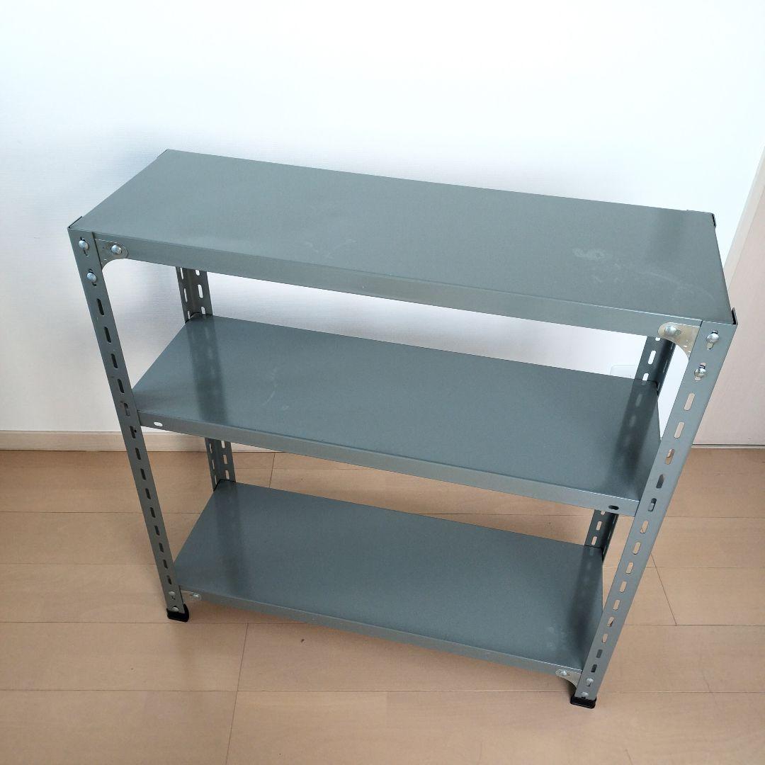 D&DEPARTMENT 工業用スチールシェル 3段 グレー