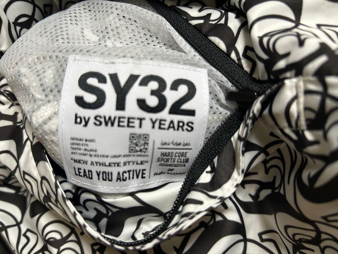 新品　SY32 by SWEET YEARS フード付きジャケット総柄 M