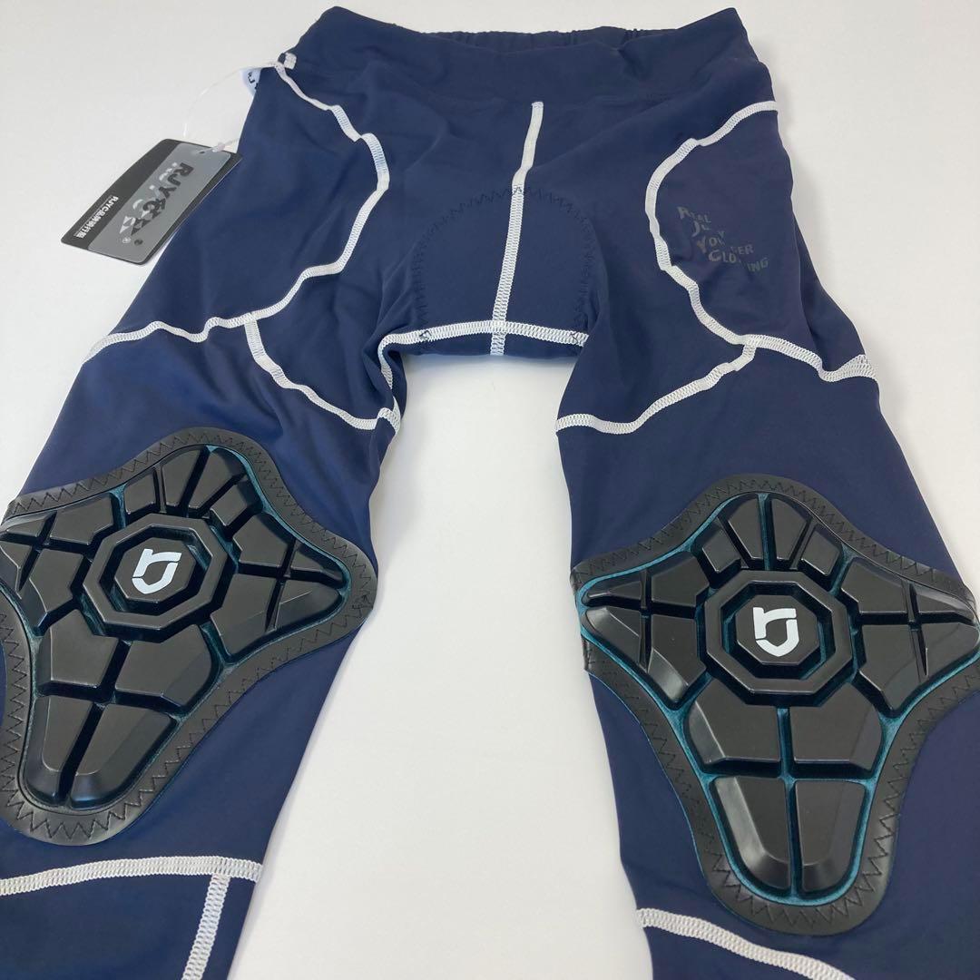 【新品】サイクルパンツ ２XL ネイビー×ホワイト ランバイク ストライダー