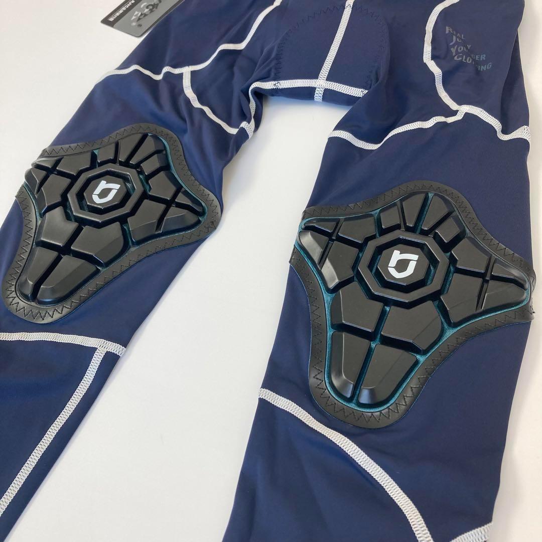 【新品】サイクルパンツ ２XL ネイビー×ホワイト ランバイク ストライダー