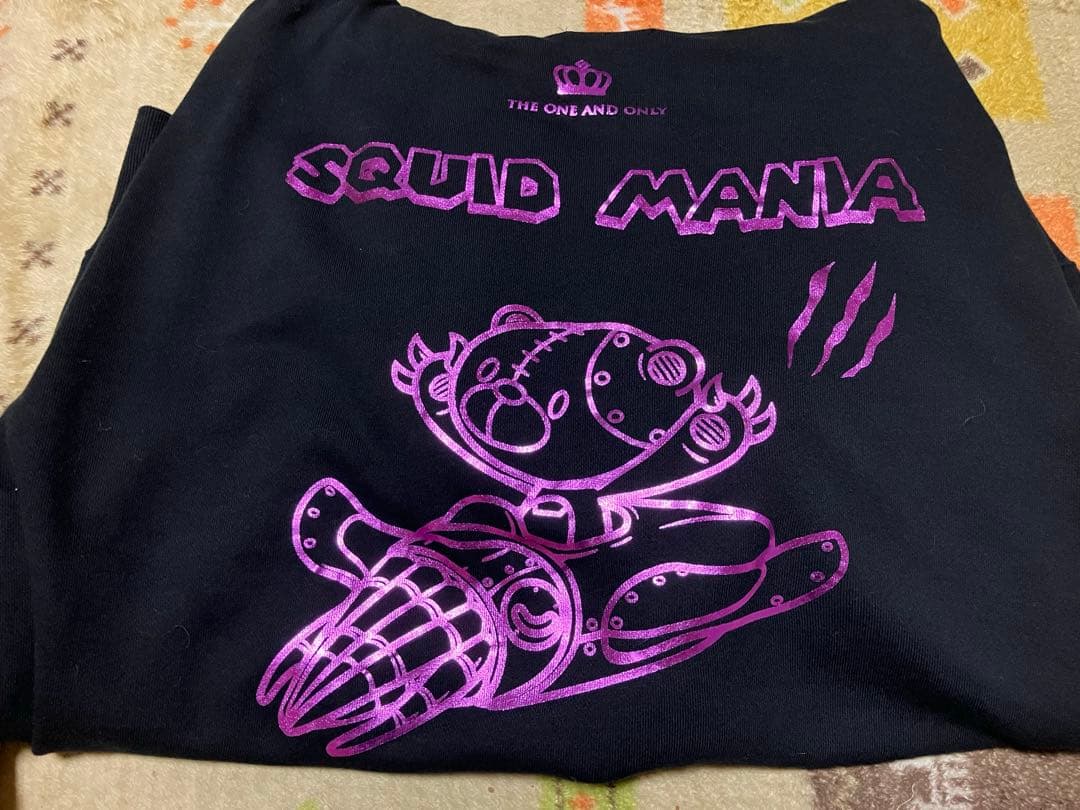 SQUID MANIA スクイッドマニア ジップアップパーカー XL ブラック