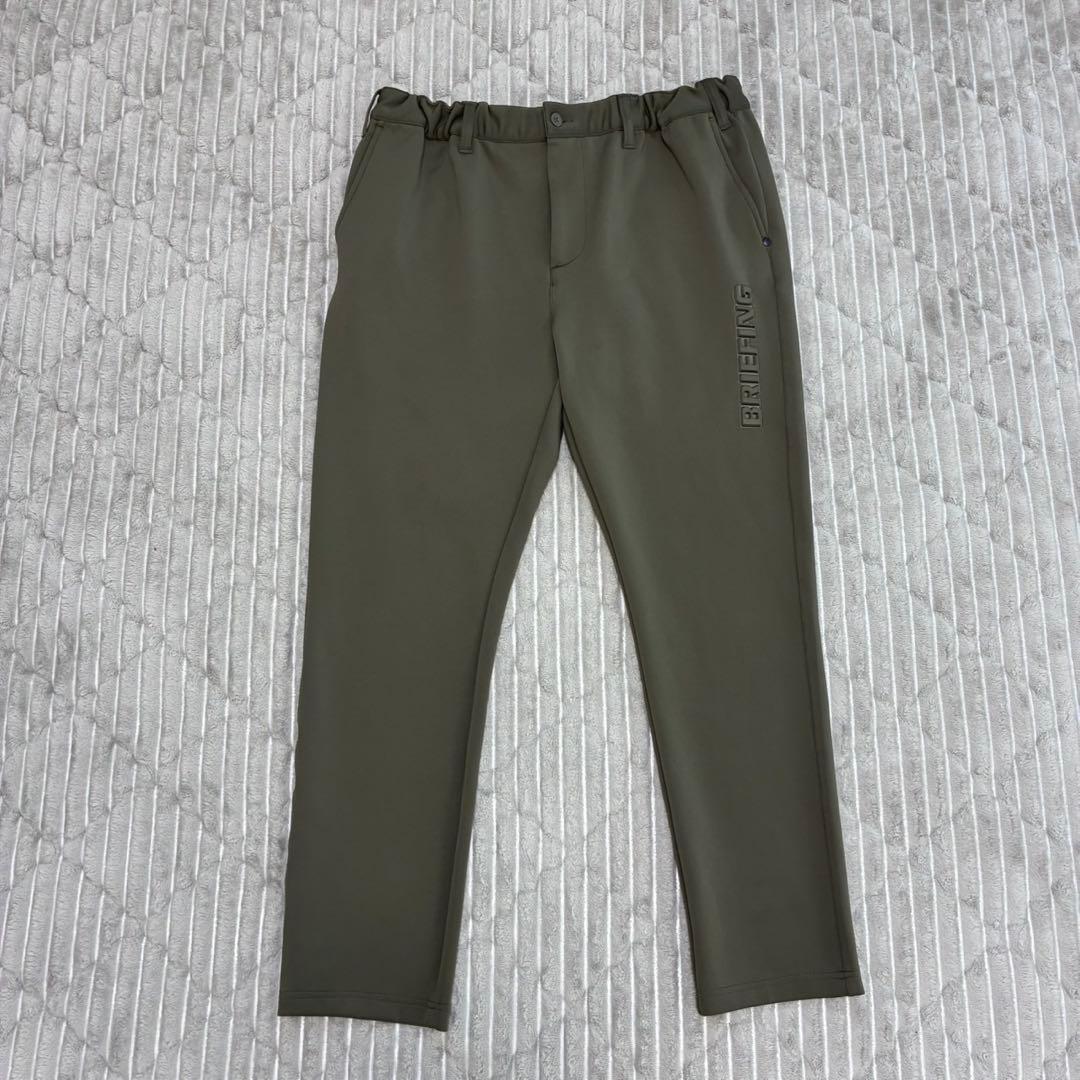 BRIEFING MENS 3D LOGO SLIM PANTS グリーン L寸