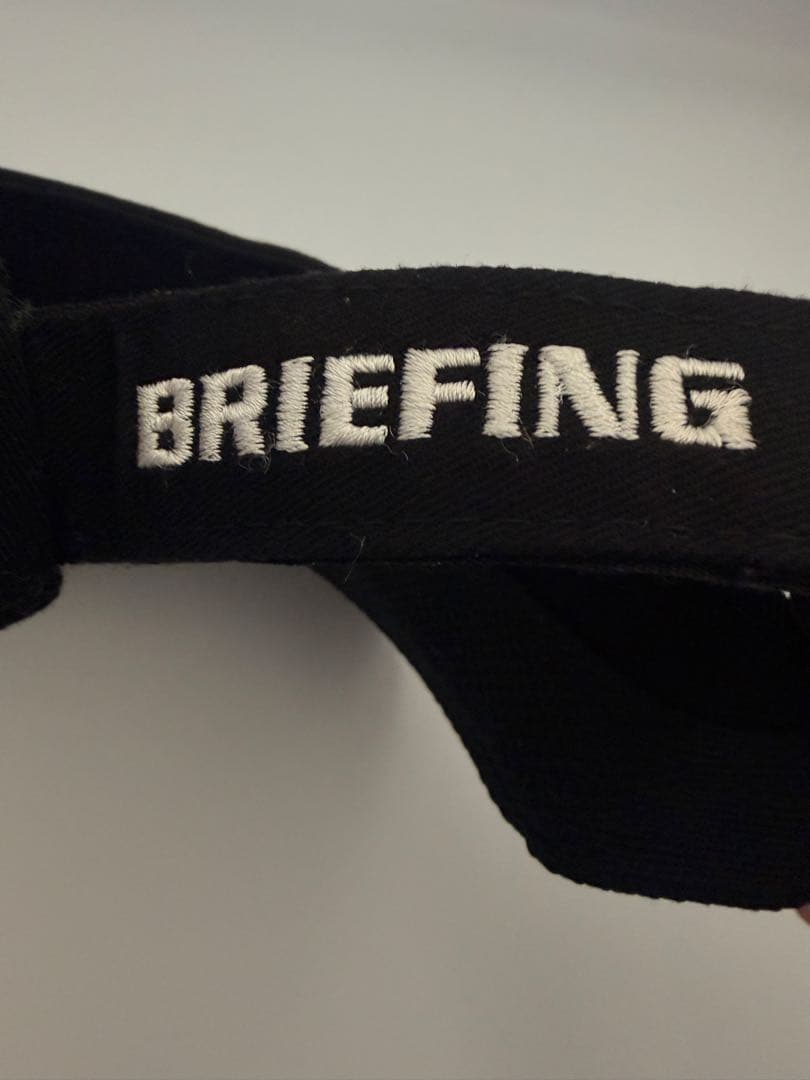 [美品] BRIEFING GOLF ブリーフィング ゴルフ バイザー ブラック