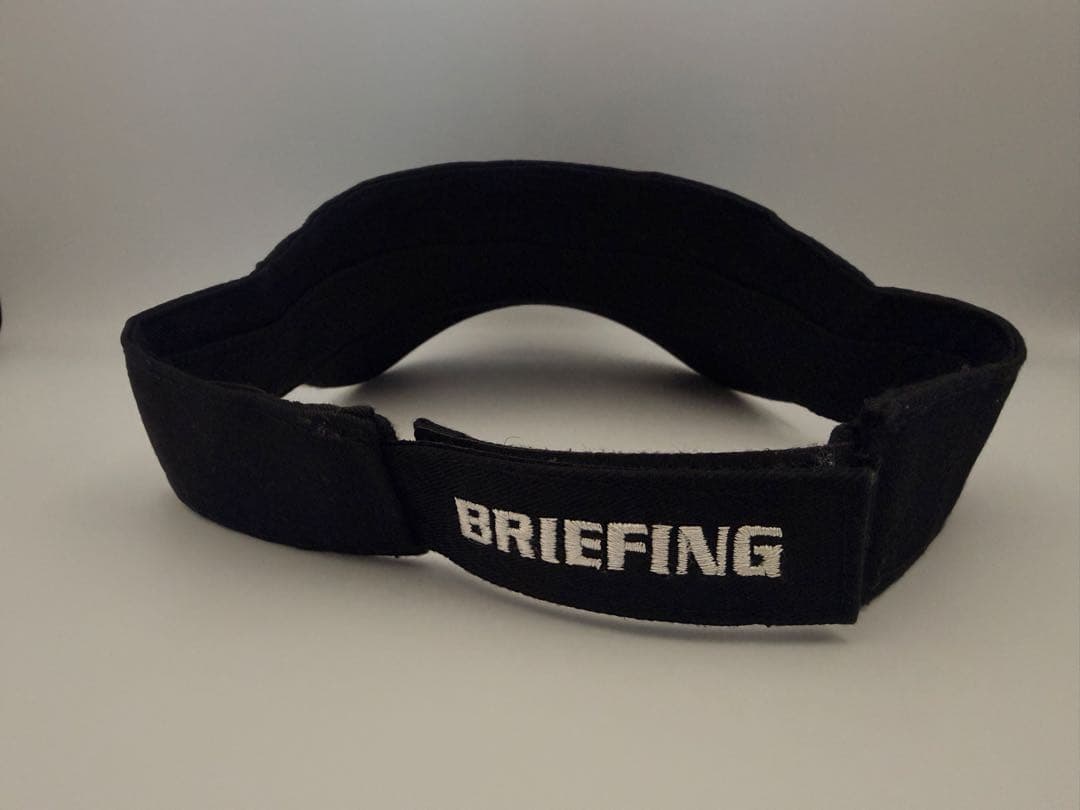 [美品] BRIEFING GOLF ブリーフィング ゴルフ バイザー ブラック