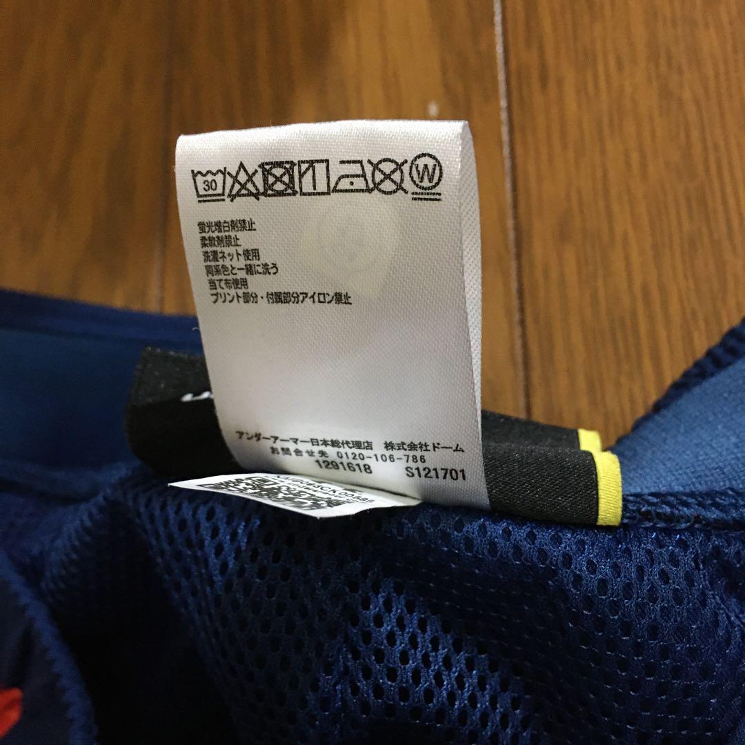 UNDER ARMOUR ジャージパンツ 下　レディースＭ　ネイビー/オレンジ