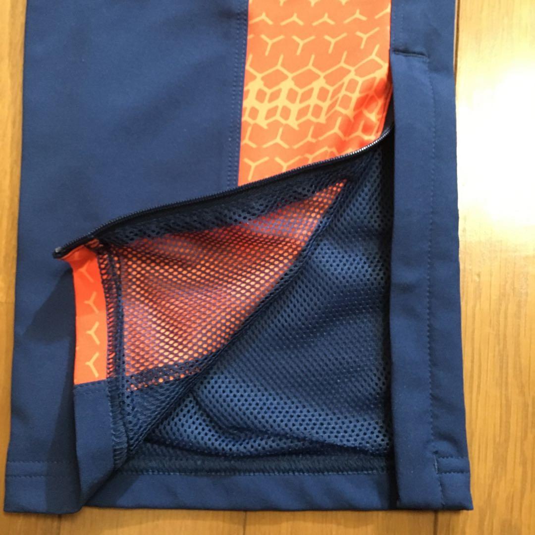 UNDER ARMOUR ジャージパンツ 下　レディースＭ　ネイビー/オレンジ