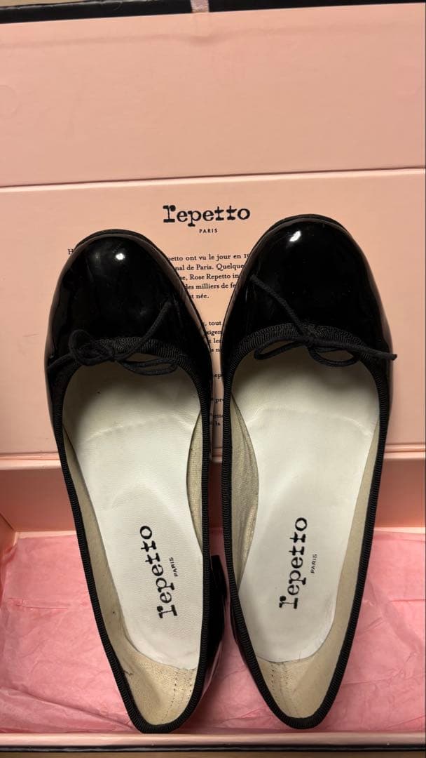 repetto レペット37 Noir エナメル　ブラック　黒