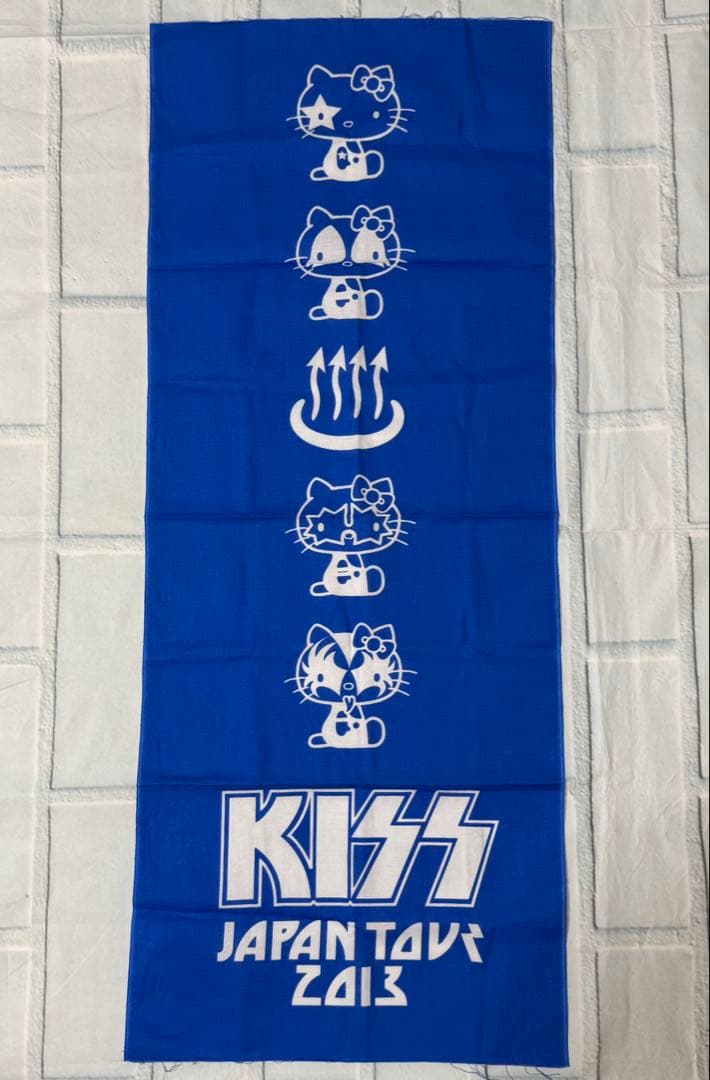 激レア　2013年JAPAN TOUR KISS ハローキティ コラボ　手拭い