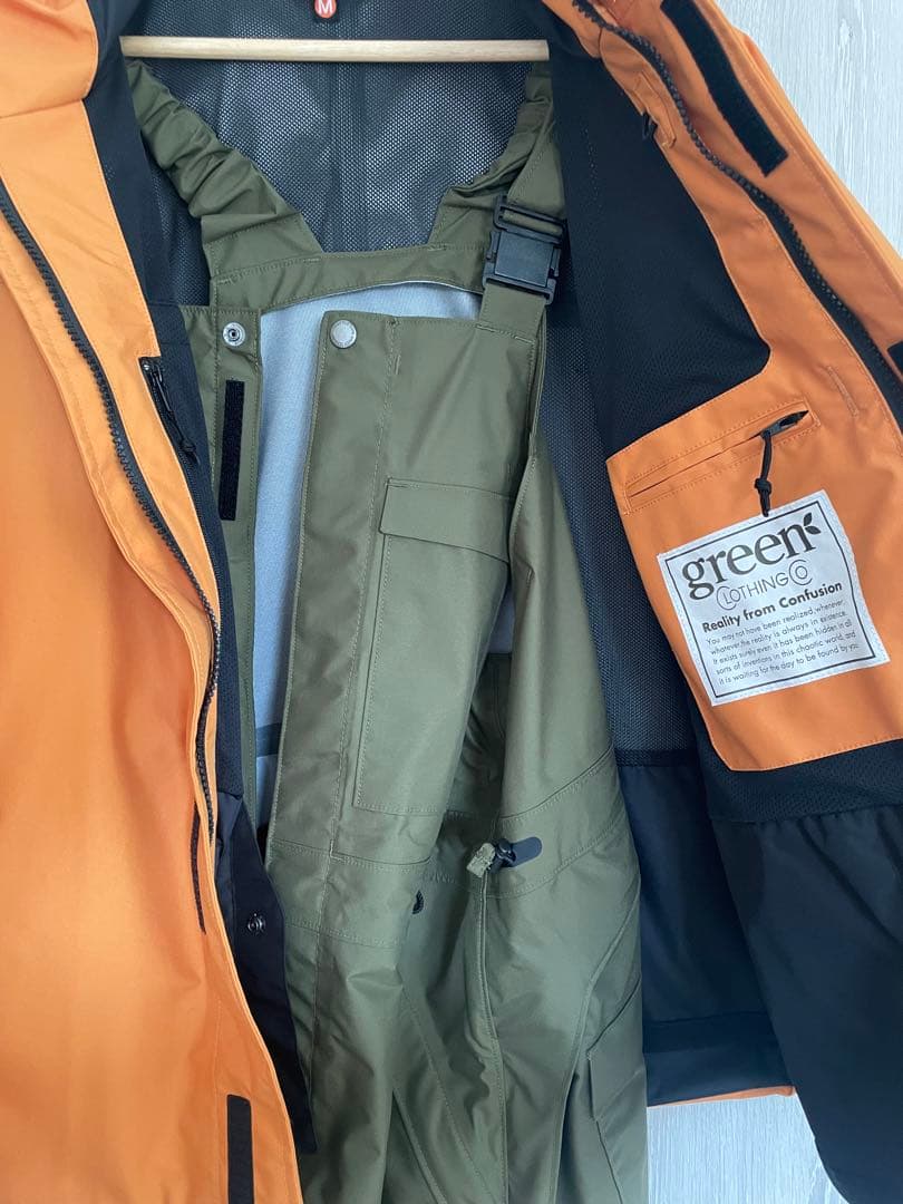 GREEN CLOTHING スノボー ジャケット　セットアップ