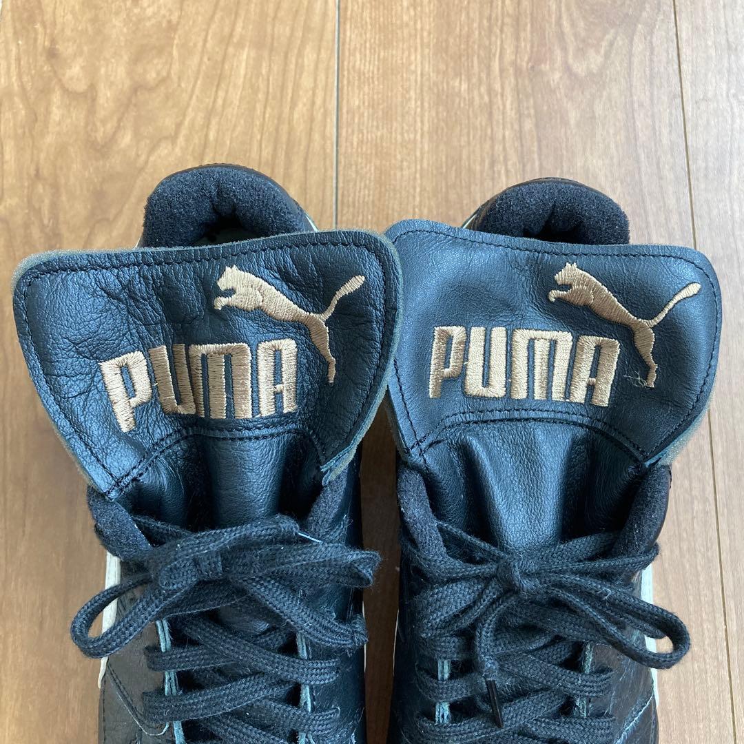 PUMA プーマ　サッカーシューズ　スパイク　２４．５㎝ ブラック　日本製