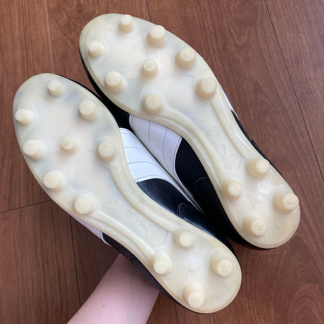 PUMA プーマ　サッカーシューズ　スパイク　２４．５㎝ ブラック　日本製