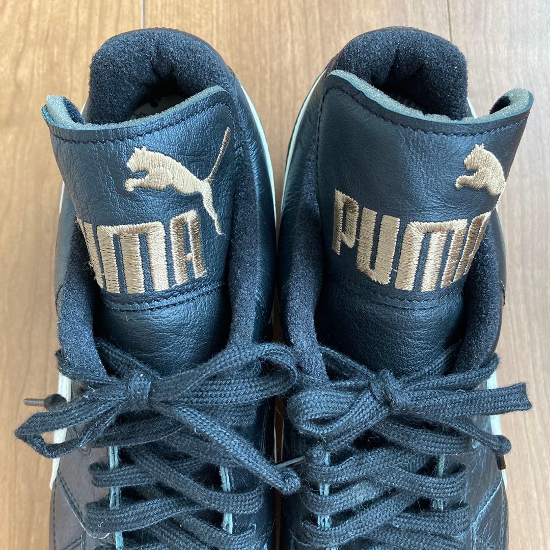 PUMA プーマ　サッカーシューズ　スパイク　２４．５㎝ ブラック　日本製