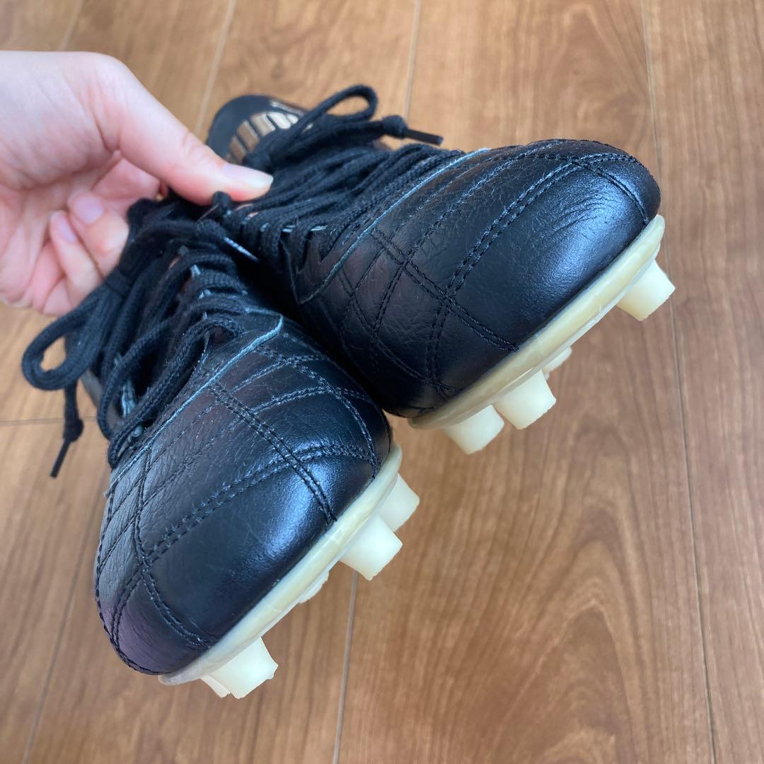 PUMA プーマ　サッカーシューズ　スパイク　２４．５㎝ ブラック　日本製