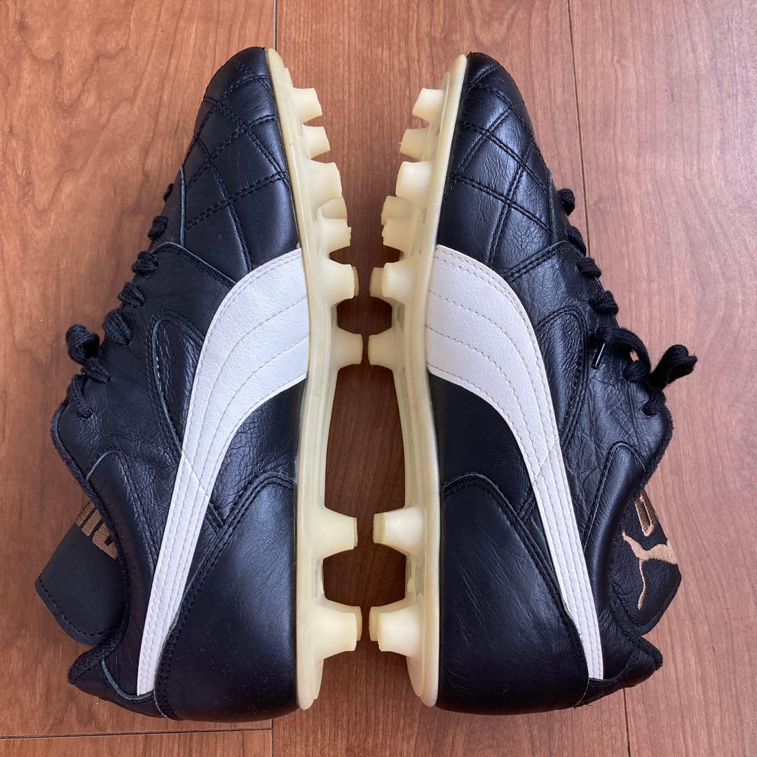 PUMA プーマ　サッカーシューズ　スパイク　２４．５㎝ ブラック　日本製