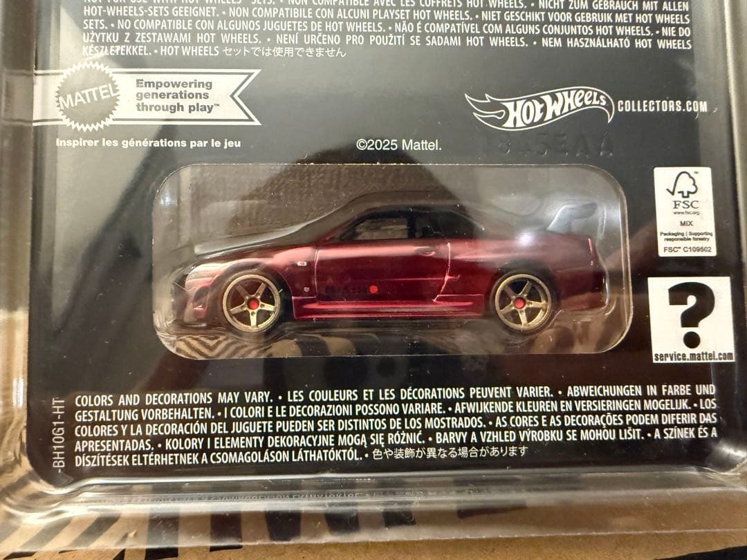 ホットウィール RLC 日産スカイライン GT-R BNR34 レッド