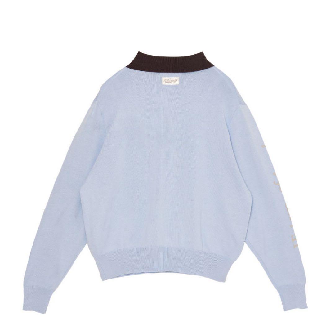 ずとまよ　Knit Polo Shirts (Light Blue)