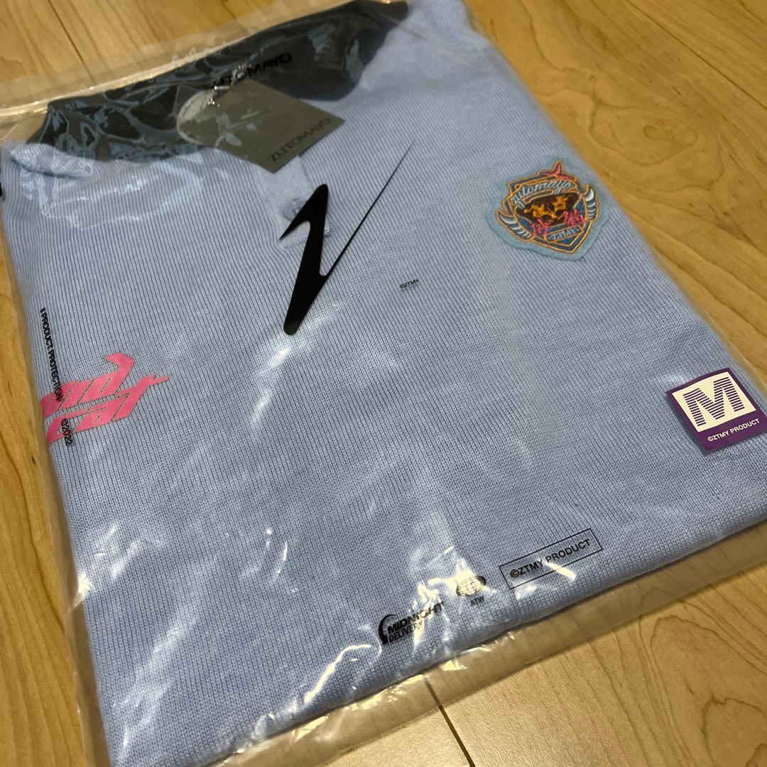 ずとまよ　Knit Polo Shirts (Light Blue)