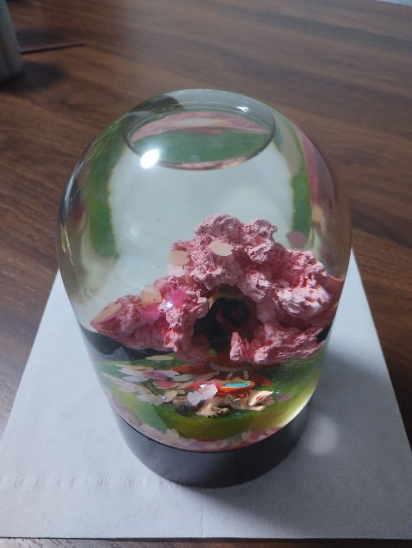 美品 大神 絶景版 限定特典 満開桜花玉 サクラドーム スノードーム