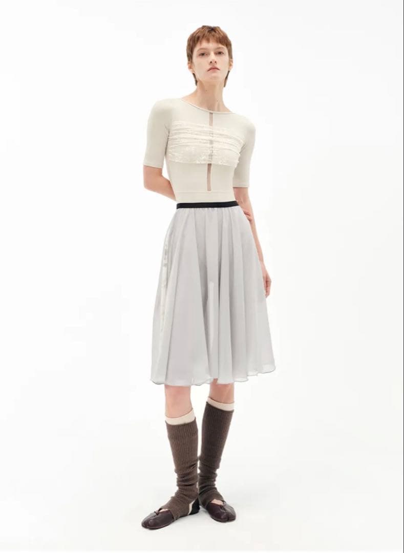 ♡ Typha バレエ スカート　グレー　フリーサイズ おしゃれ