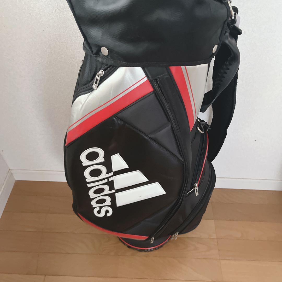 K076 美品！adidas メンズ キャディバッグ 9型