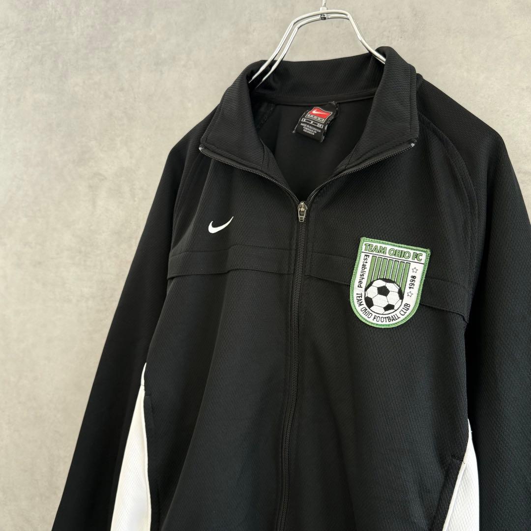 90s OLD NIKE ナイキ トラックジャケット ブラック×ホワイト S