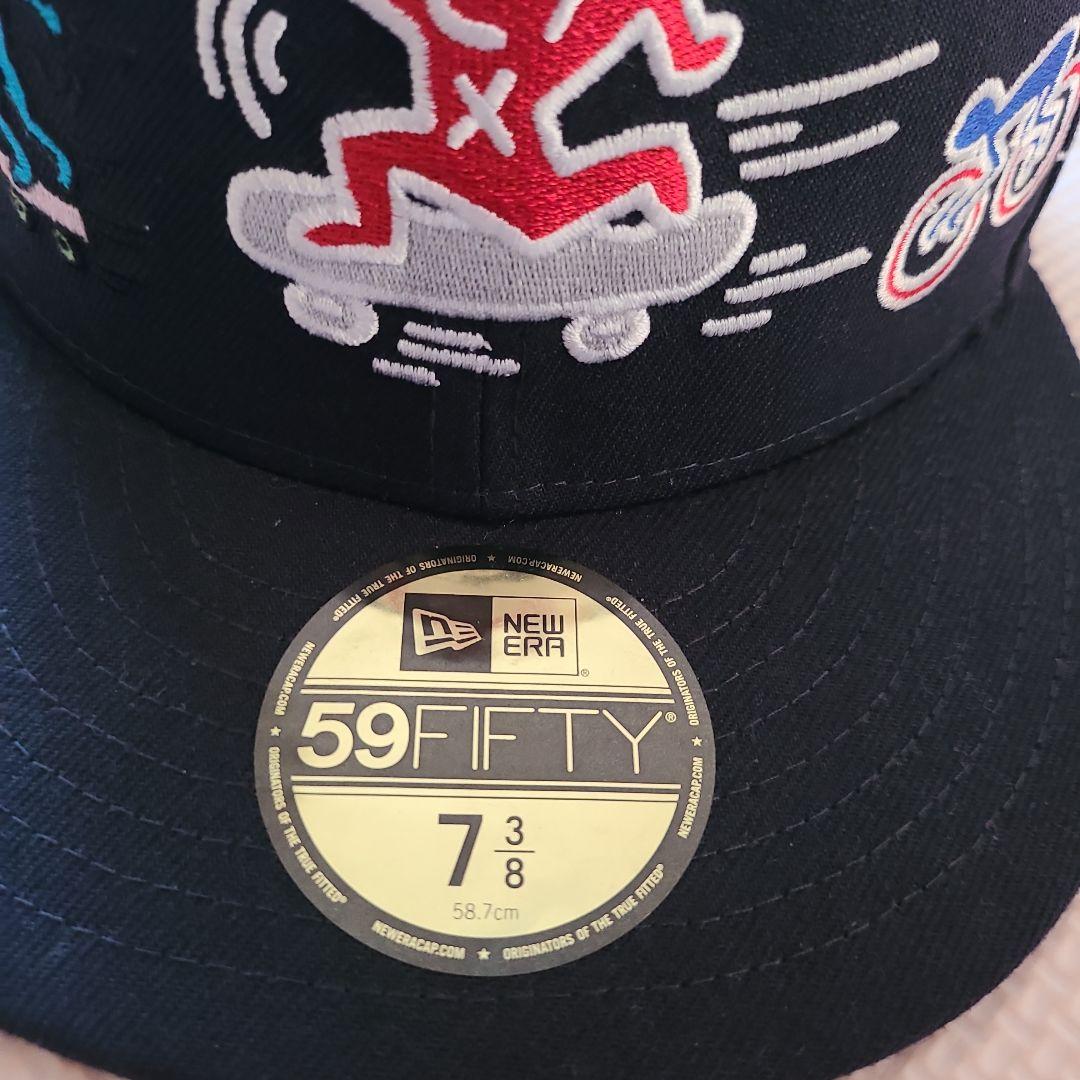 NEW ERA 59FIFTY Keith Haring サイン入りキャップ