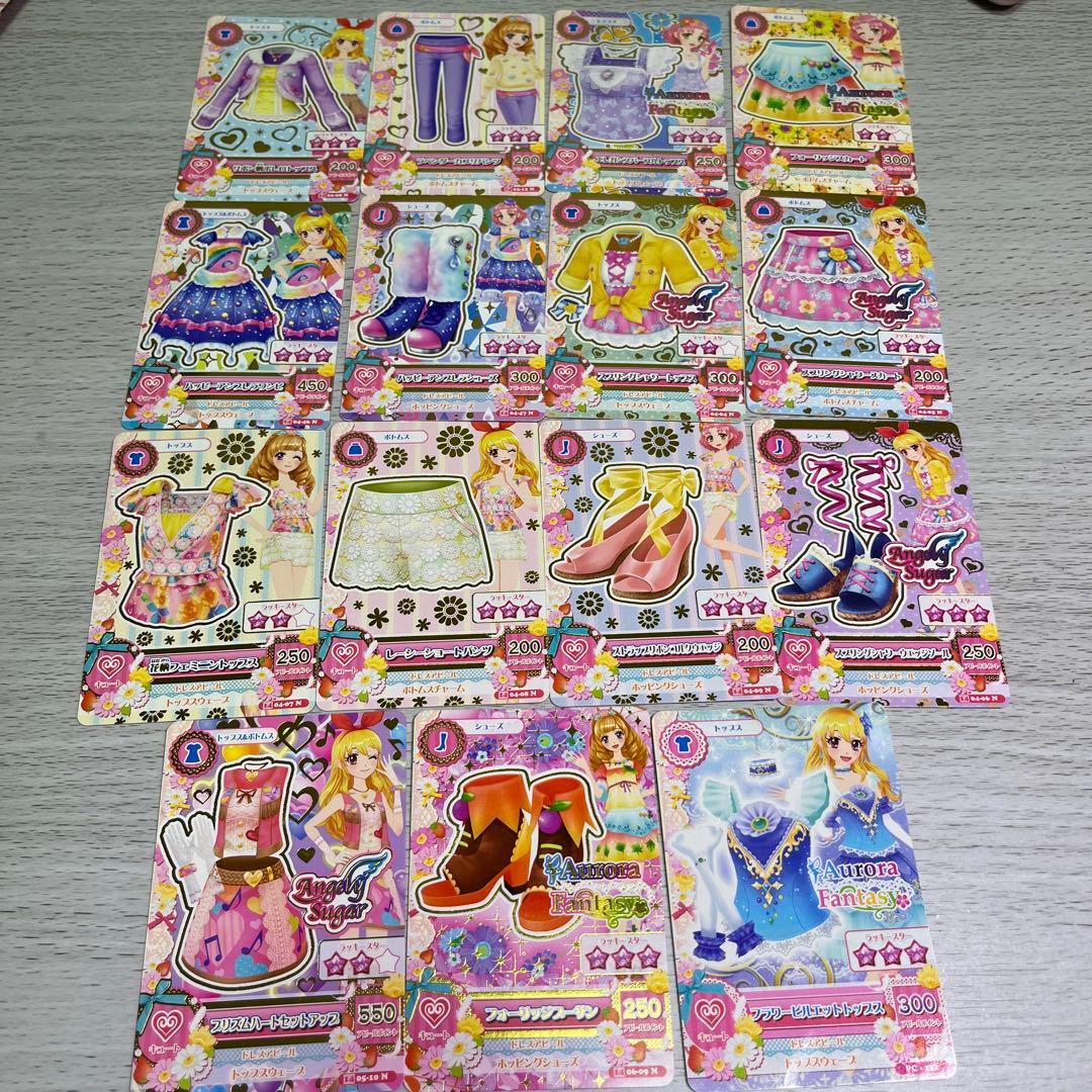 アイカツ　キュート　カードセット　15枚