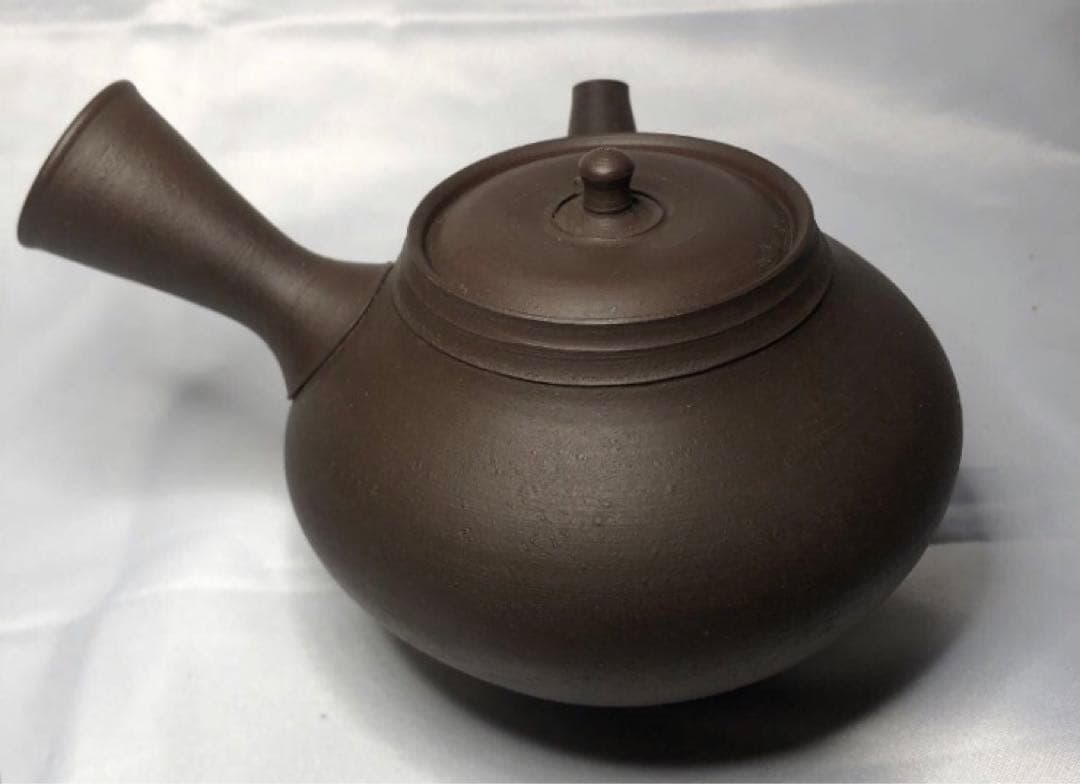 常滑焼　銘工　沢田昭邨　二代昭邨　烏泥梨皮　急須　茶注　煎茶道具　無形文化財