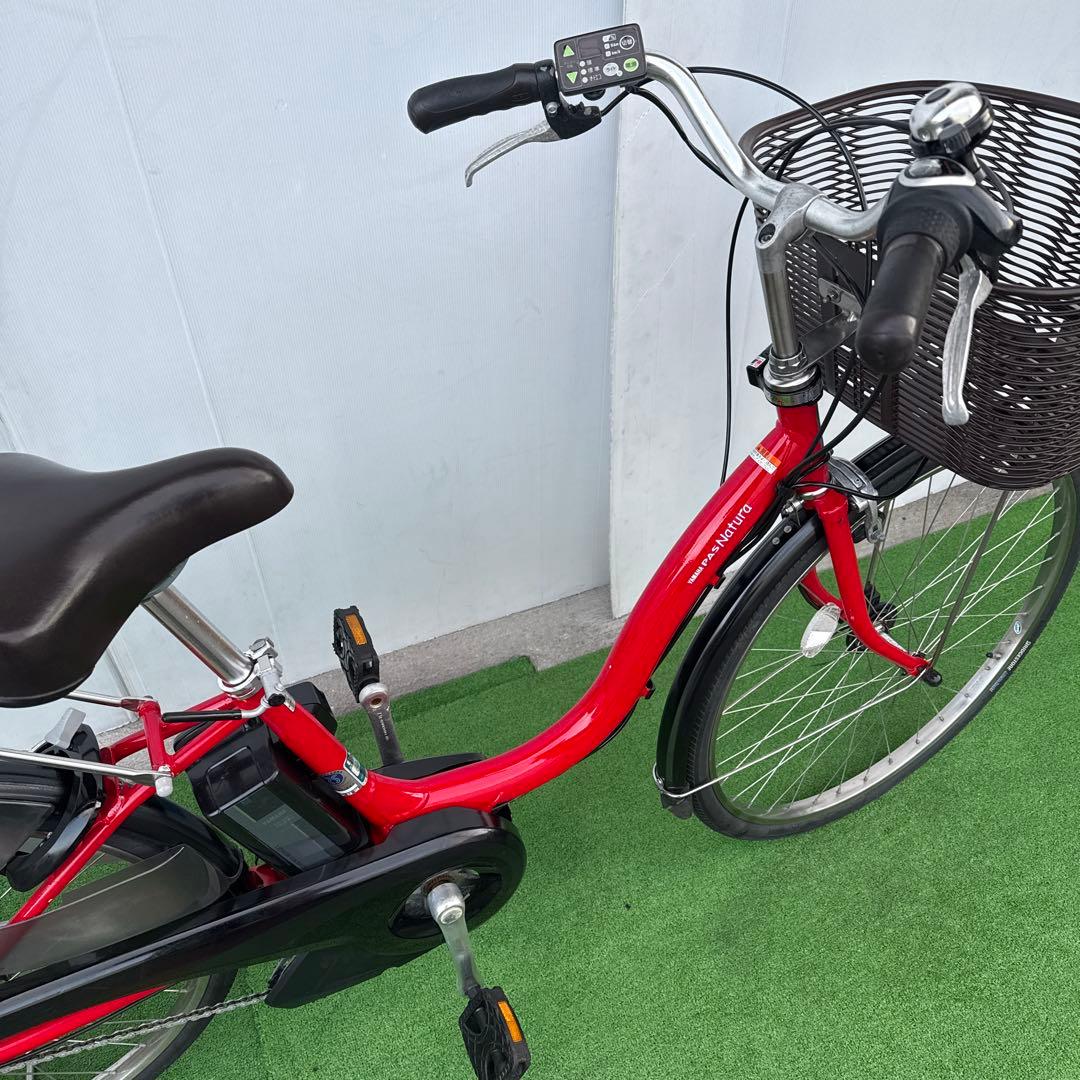 YAMAHAヤマハ電動アシスト自転車26インチ 12.3Ahレッド