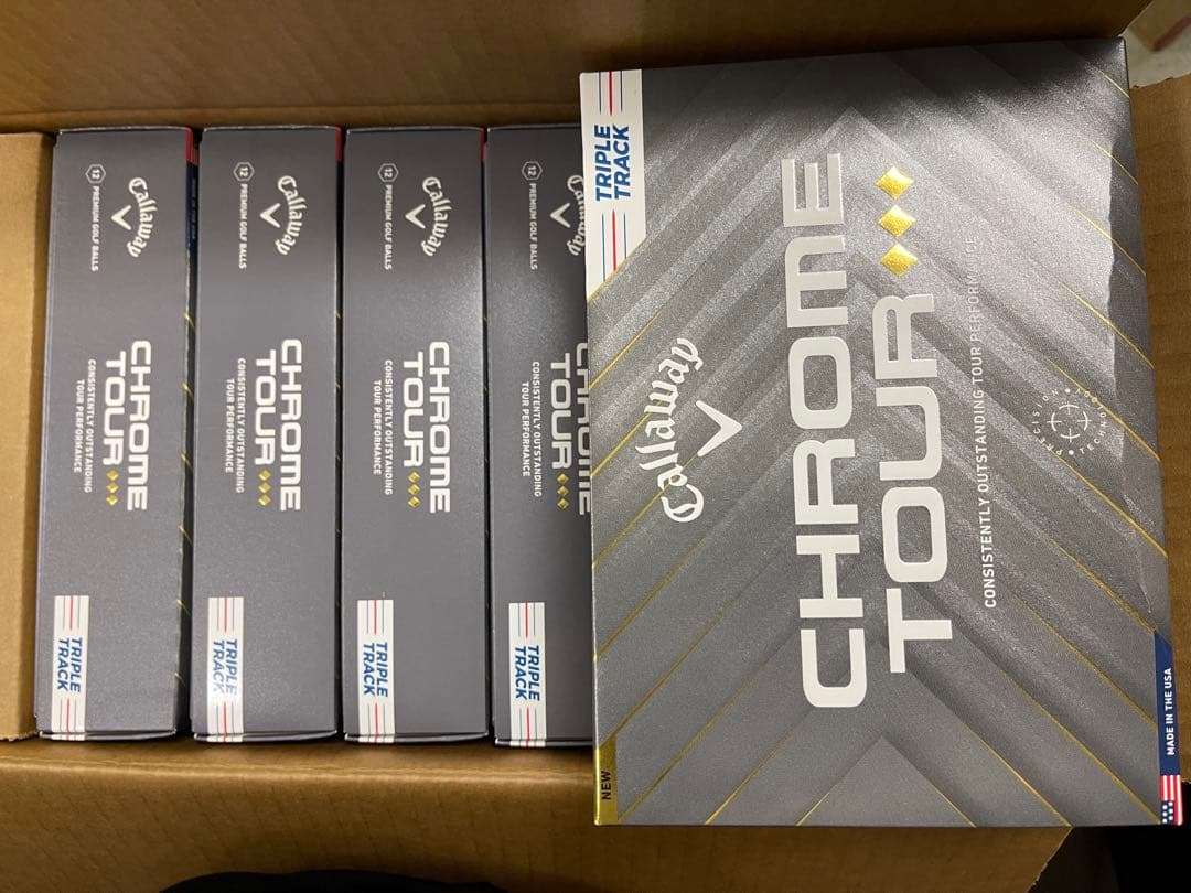 Callaway Chrome Tour ゴルフボール 5個入り5箱