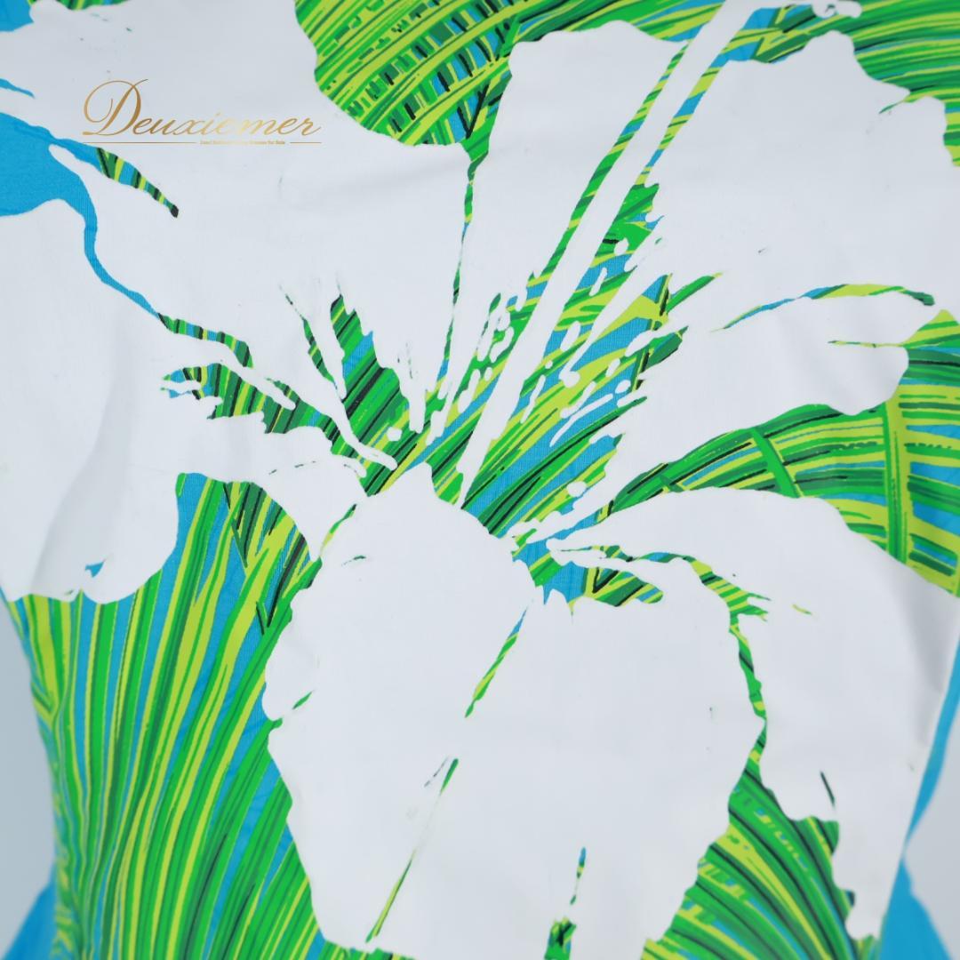 【日本製 フラダンス衣装】スカイブルー ALOHA STANDARDS 水色 白