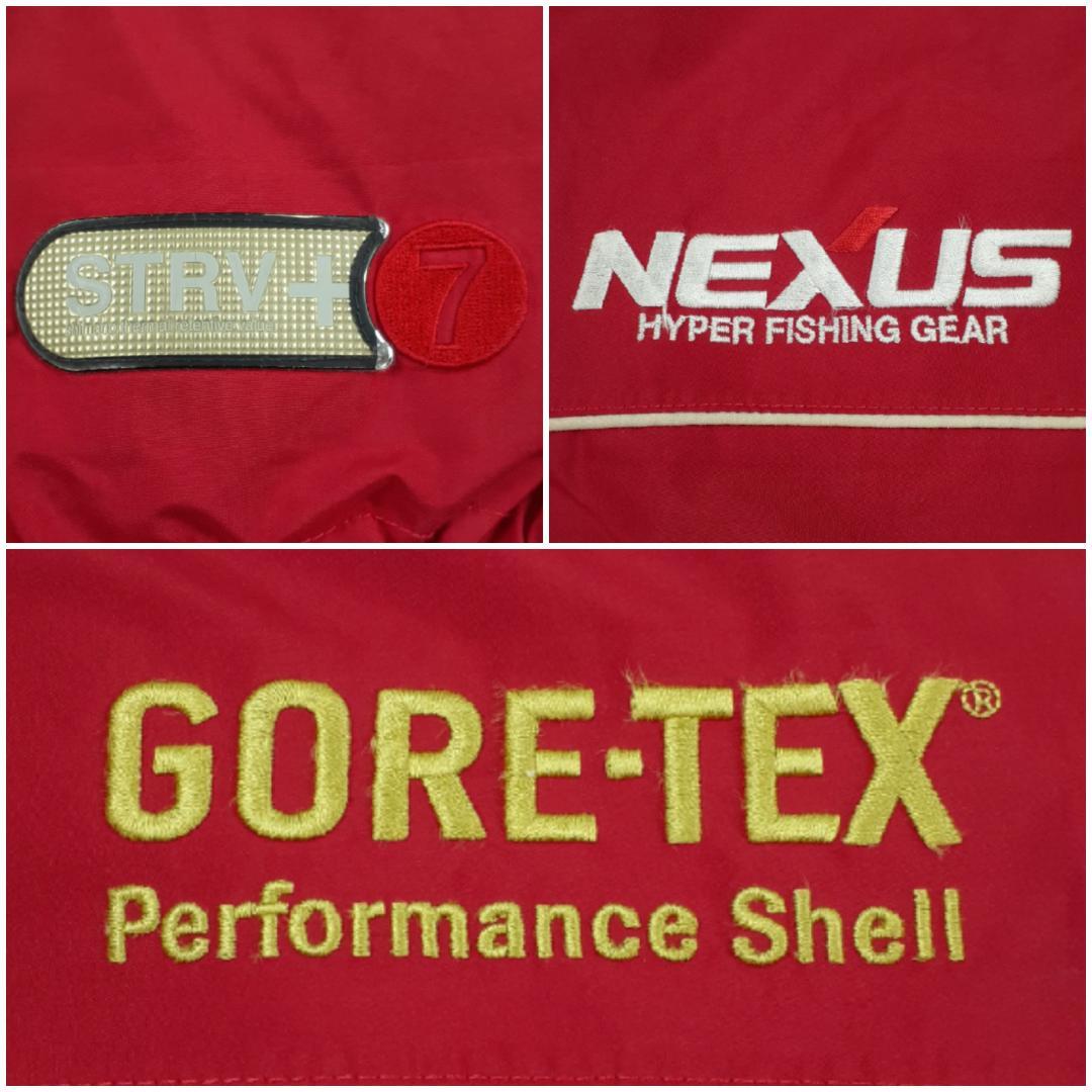 美品◎SHIMANO シマノ フィッシングウェア 赤 GORE-TEX 防水