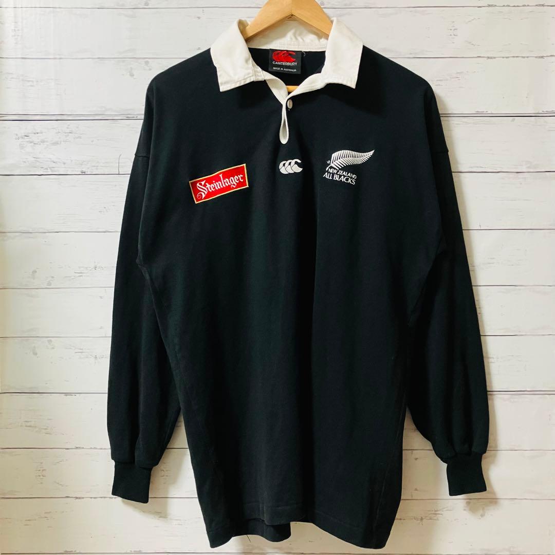 【希少品】カンタベリー オールバックス 90年代 ラガーシャツ Lサイズ