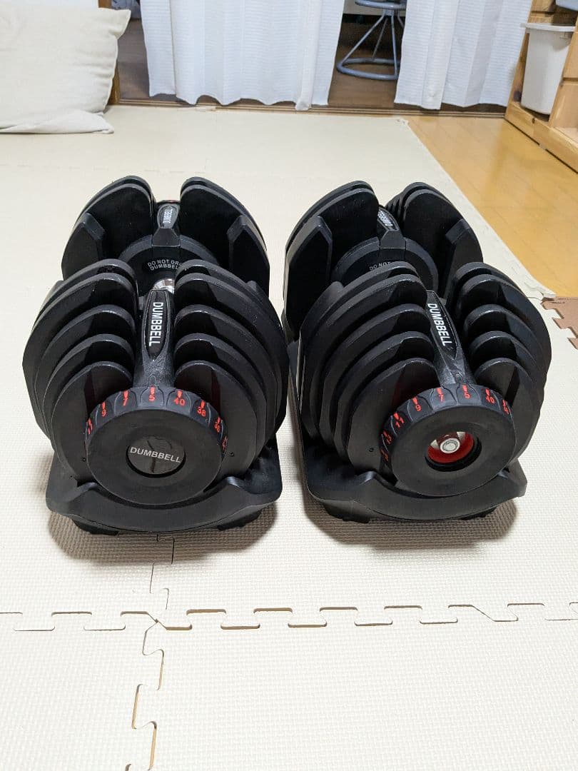 DUMBBELL 可変式ダンベル 5-40kg 17段階 片側①